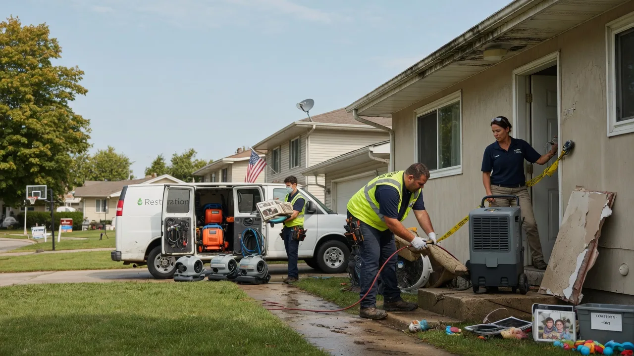Water Damage Restoration in Roseville, IL near me